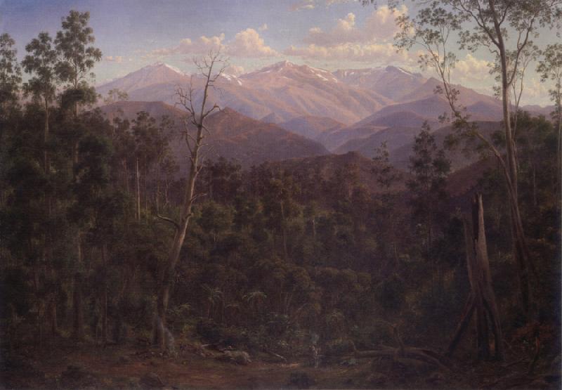 Eugene Guerard Mount Kosciusko,seen from the Victorian border